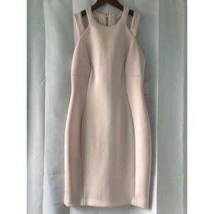 Calvin Klein NWT zip up double strap dress